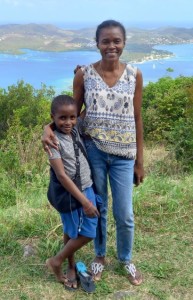 Jad Ley et Joane sa mère - Martinique
